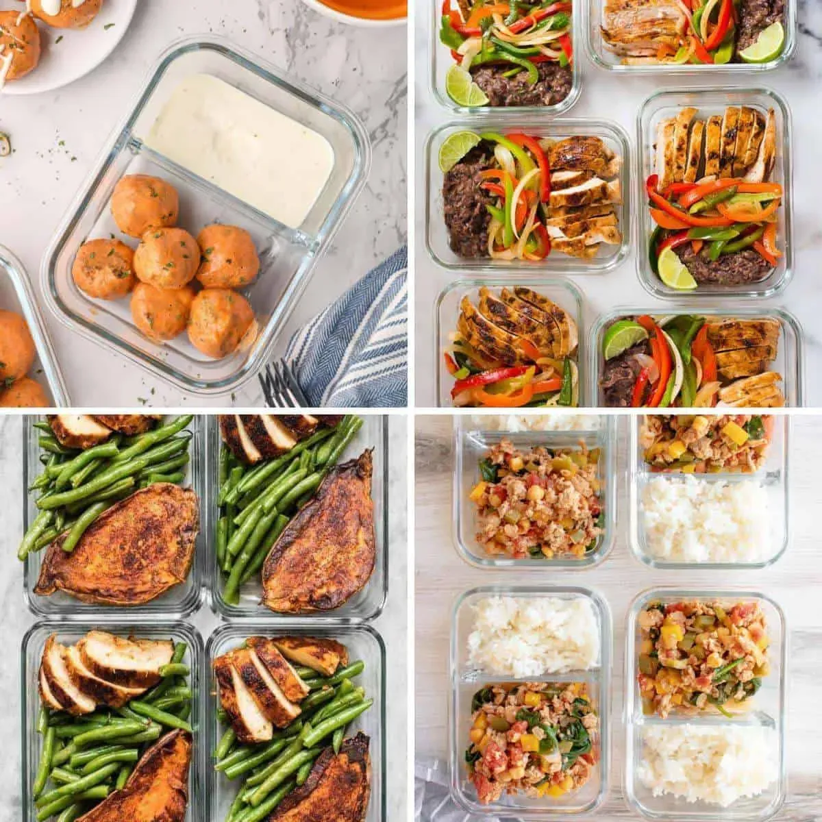 Dinner & Snack Healthy Meal Prep Ideas for High Protein Low Carb