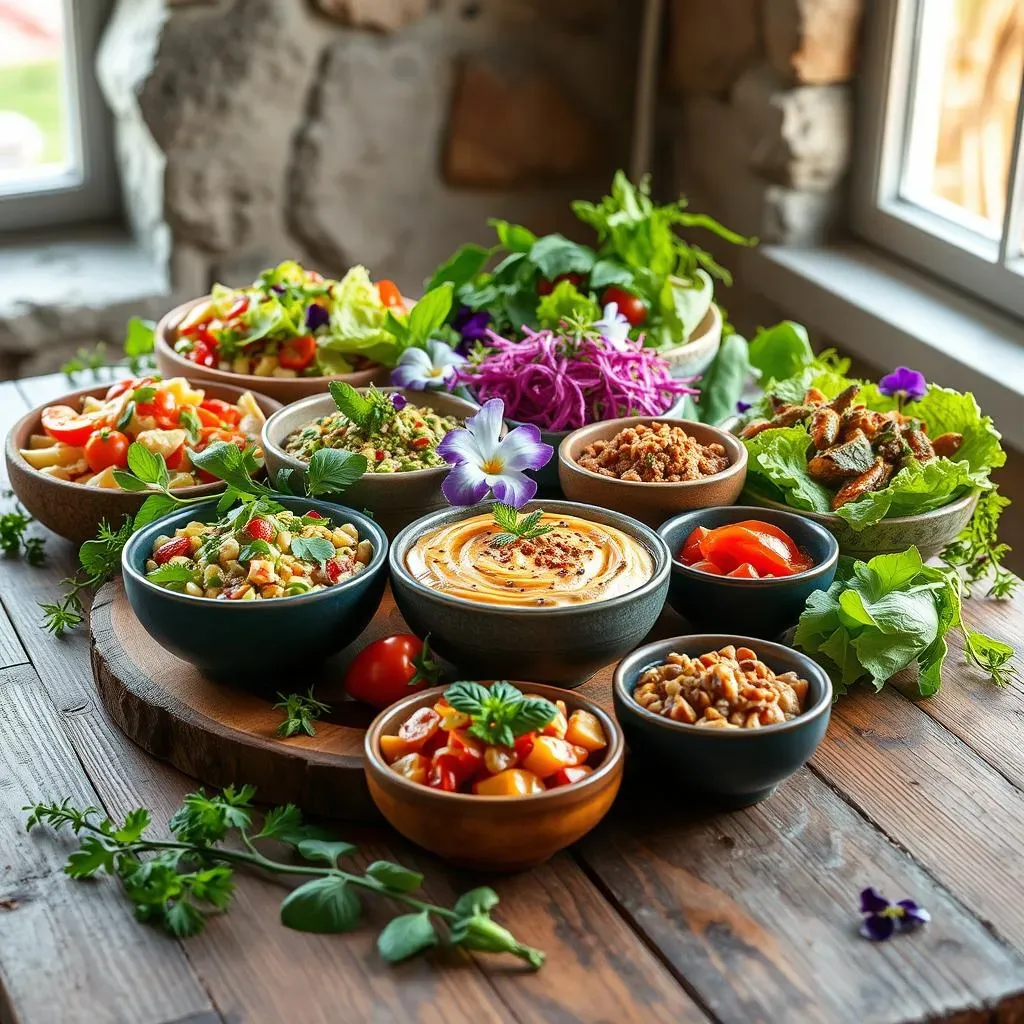 Raw Vegan Salads, Dips, and More