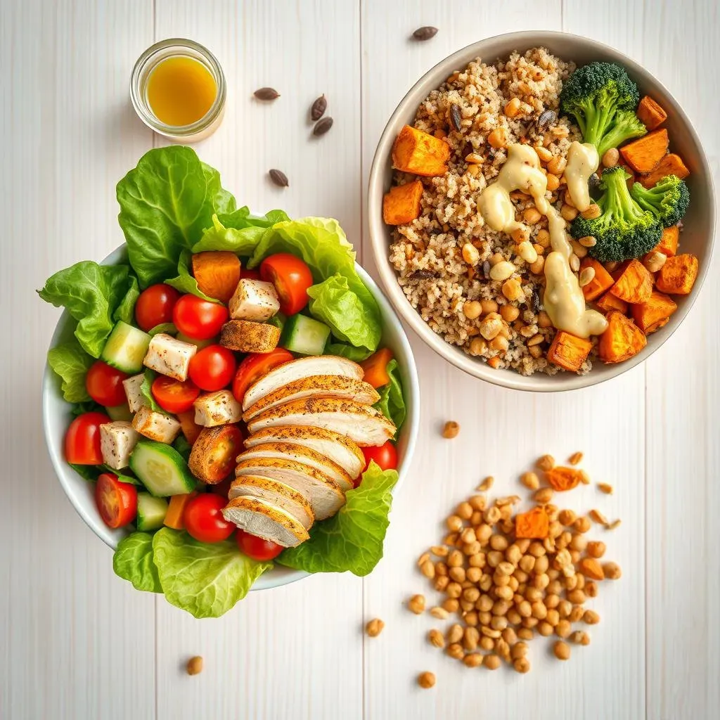 Salad and Bowl Easy Healthy Lunch Meal Prep Ideas
