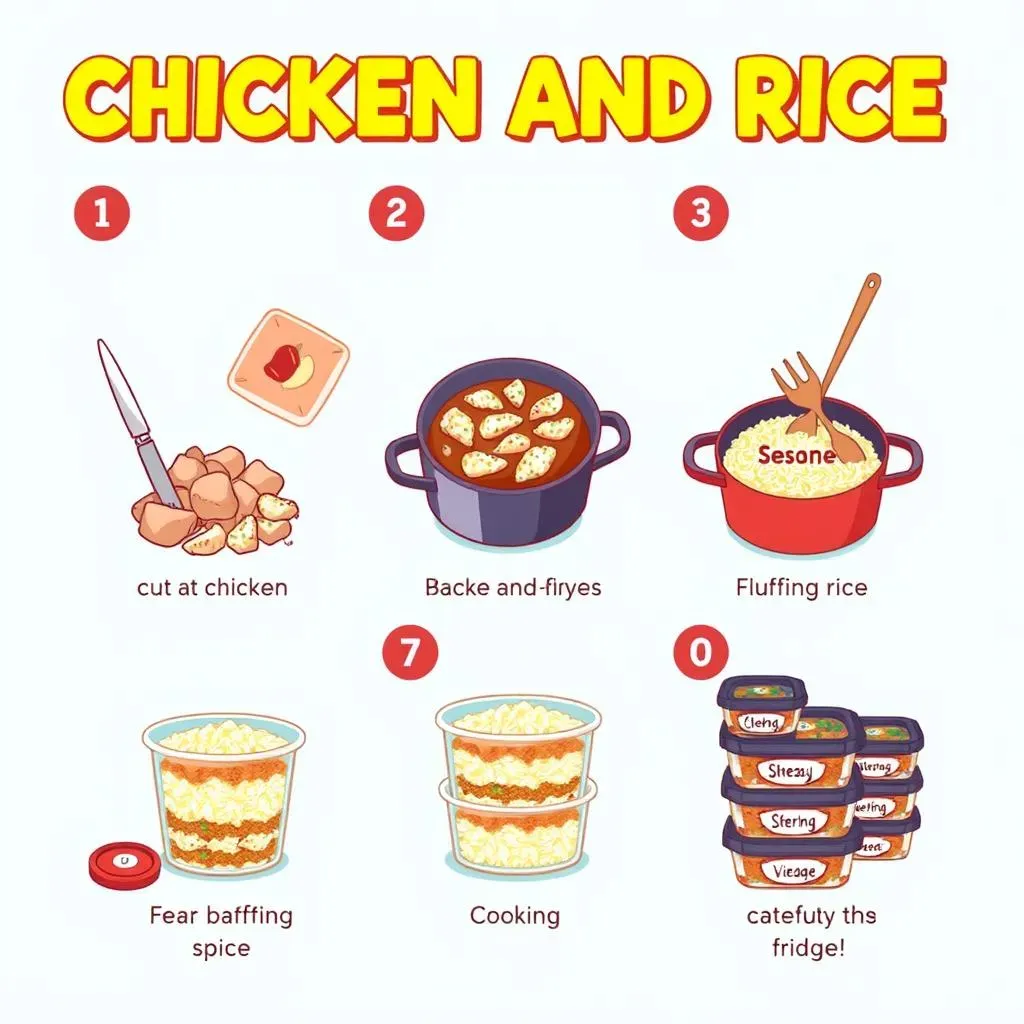 StepbyStep: How to Meal Prep Chicken and Rice